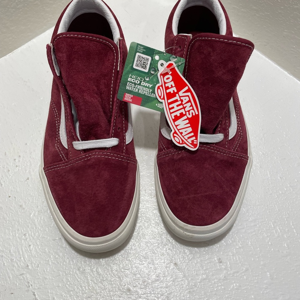 Vans Suede Sneakers in Burgundy and White never worn - Picture 3 of 13